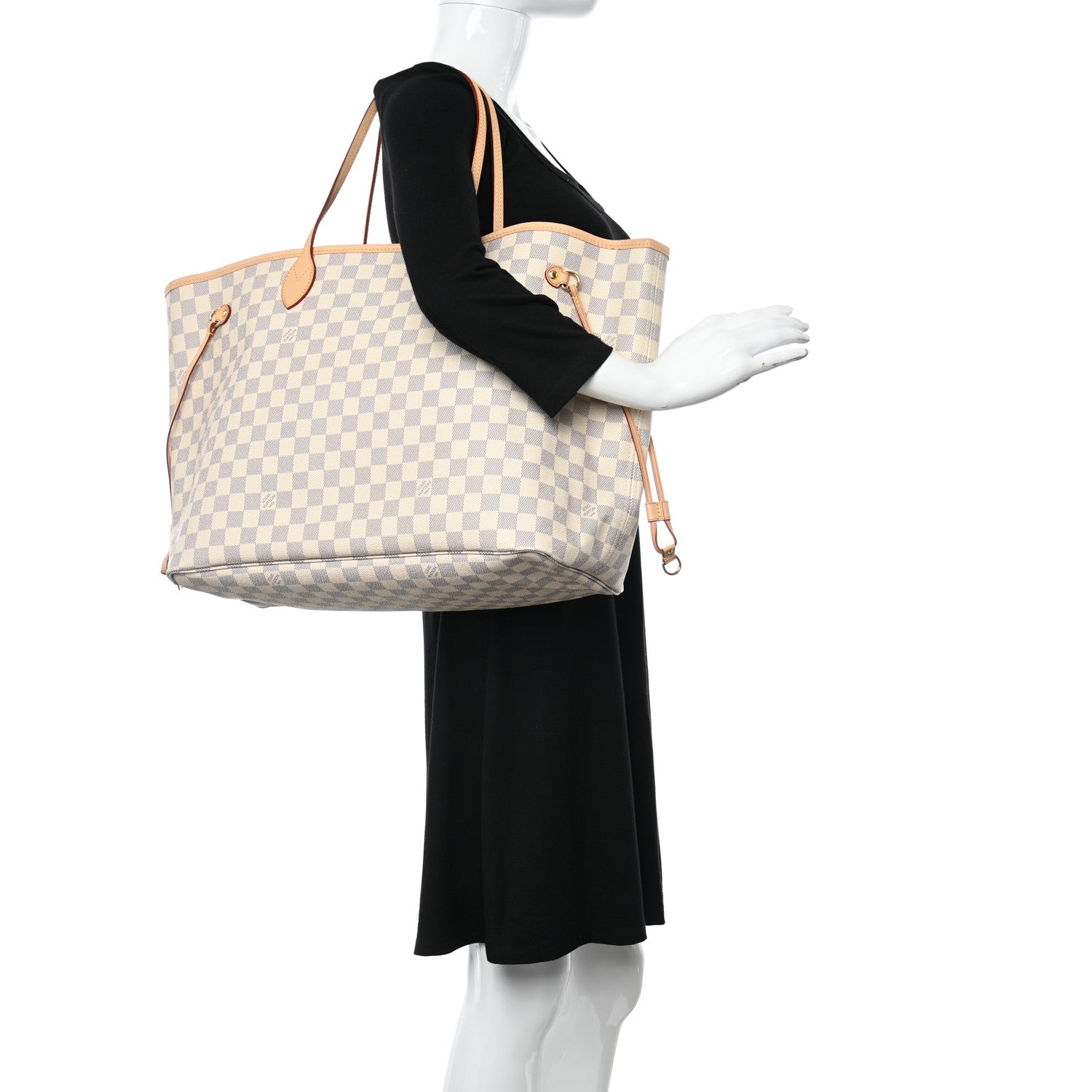 Louis Vuitton Damier Azur Neo Neverfull GM Rose Ballerine 2 of 11