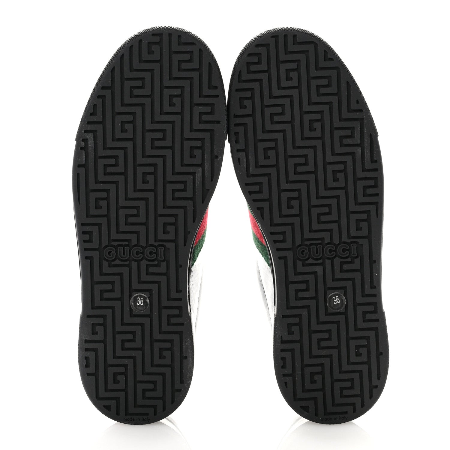 Gucci Crystal GG Monogram Web Womens New Ace Sneakers 36 Black 5 of 10