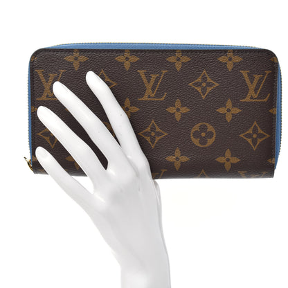 Louis Vuitton Monogram Zippy Wallet Blue Jean 2 of 7