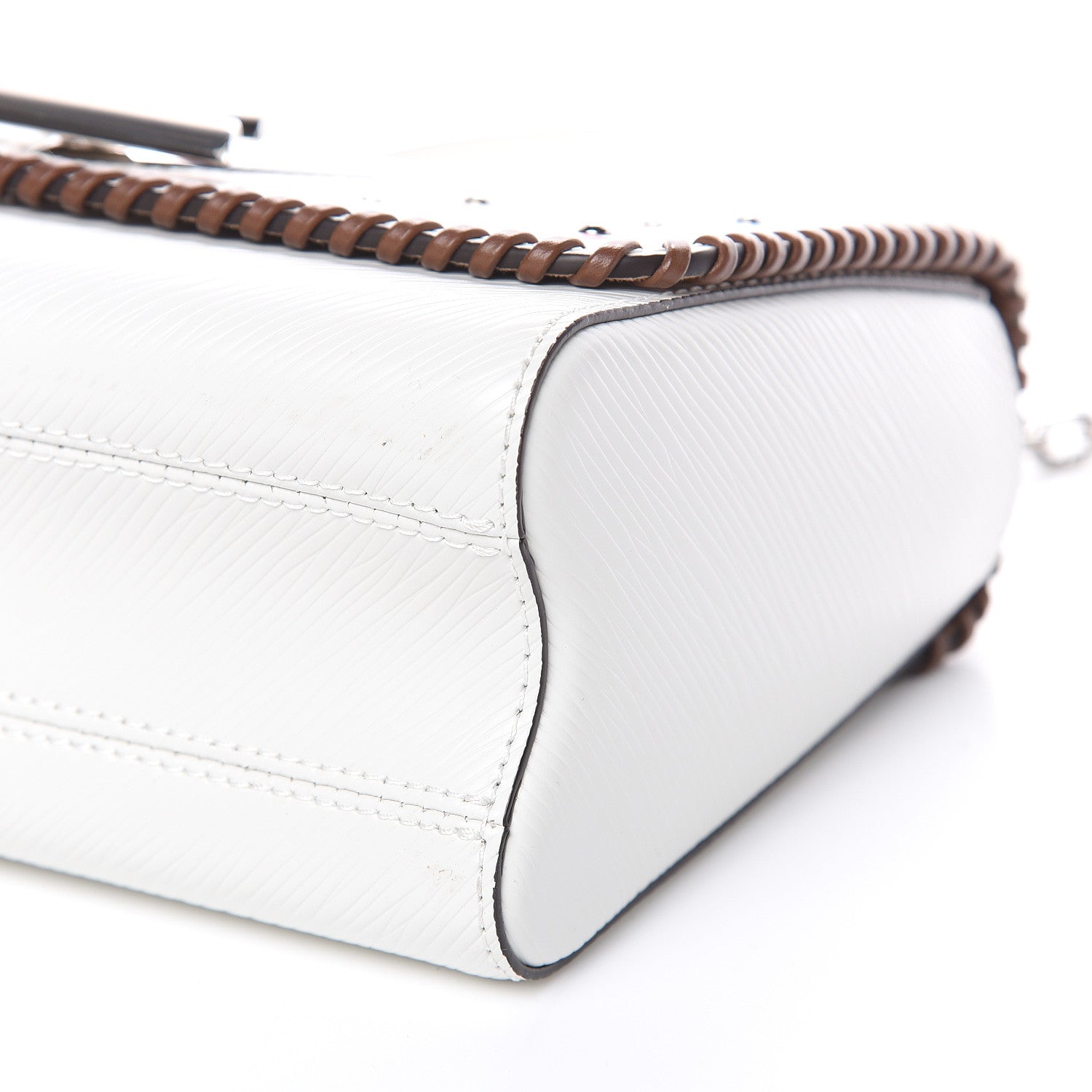 Louis Vuitton Epi Flower Twist Shoulder Bag MM White 7 of 10