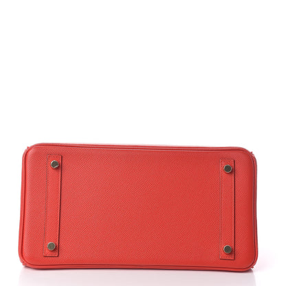 Hermes Epsom Birkin 30 Rouge De Coeur 6 of 31