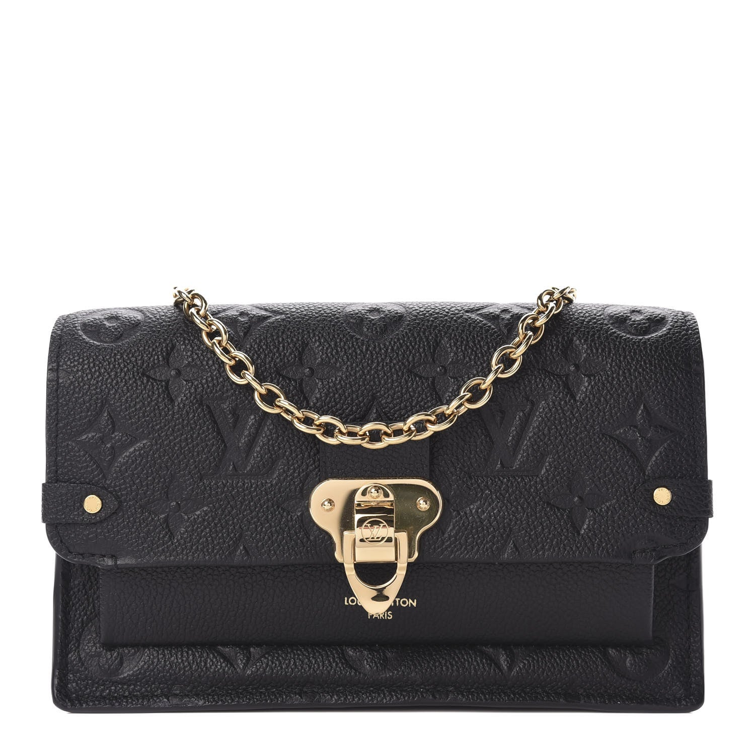 Louis Vuitton Empreinte Vavin Chain Wallet Black 1 of 9