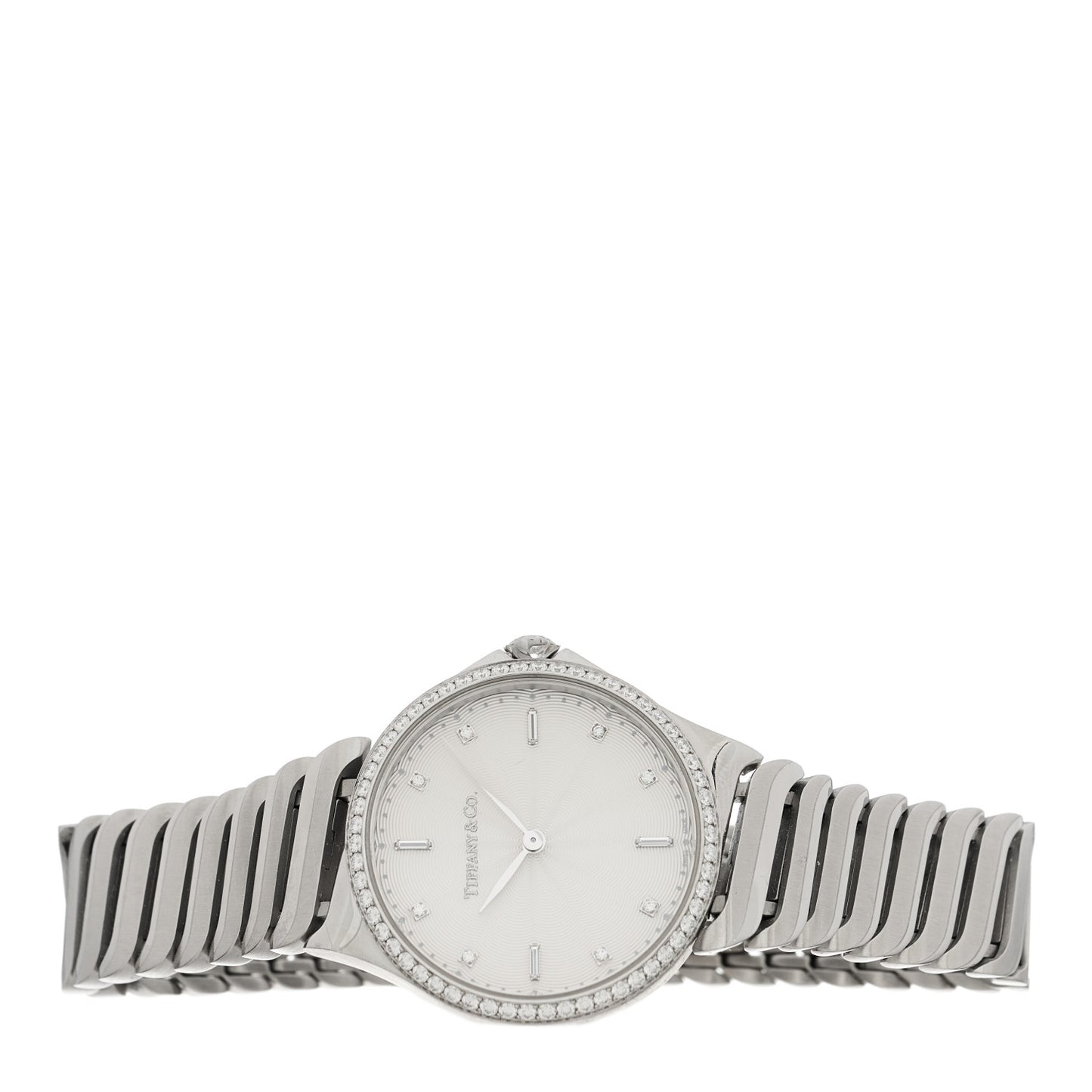 Stainless Steel Diamond Bezel 28mm Metro 2-Hand Quartz Watch