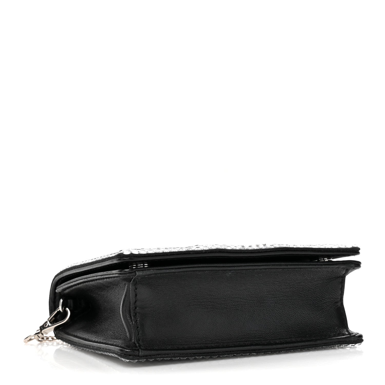 Miu Miu Nappa Crystal Starlight Mini Clutch Bag Black 4 of 9