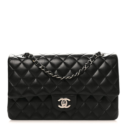Chanel Lambskin Quilted Medium Double Flap Black 1 of 11
