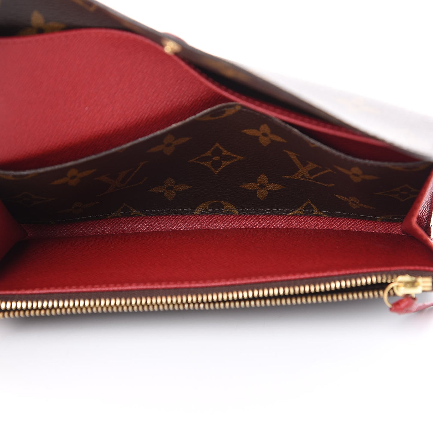 Monogram Emilie Wallet Red