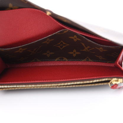 Louis Vuitton Monogram Emilie Wallet Red 4 of 15