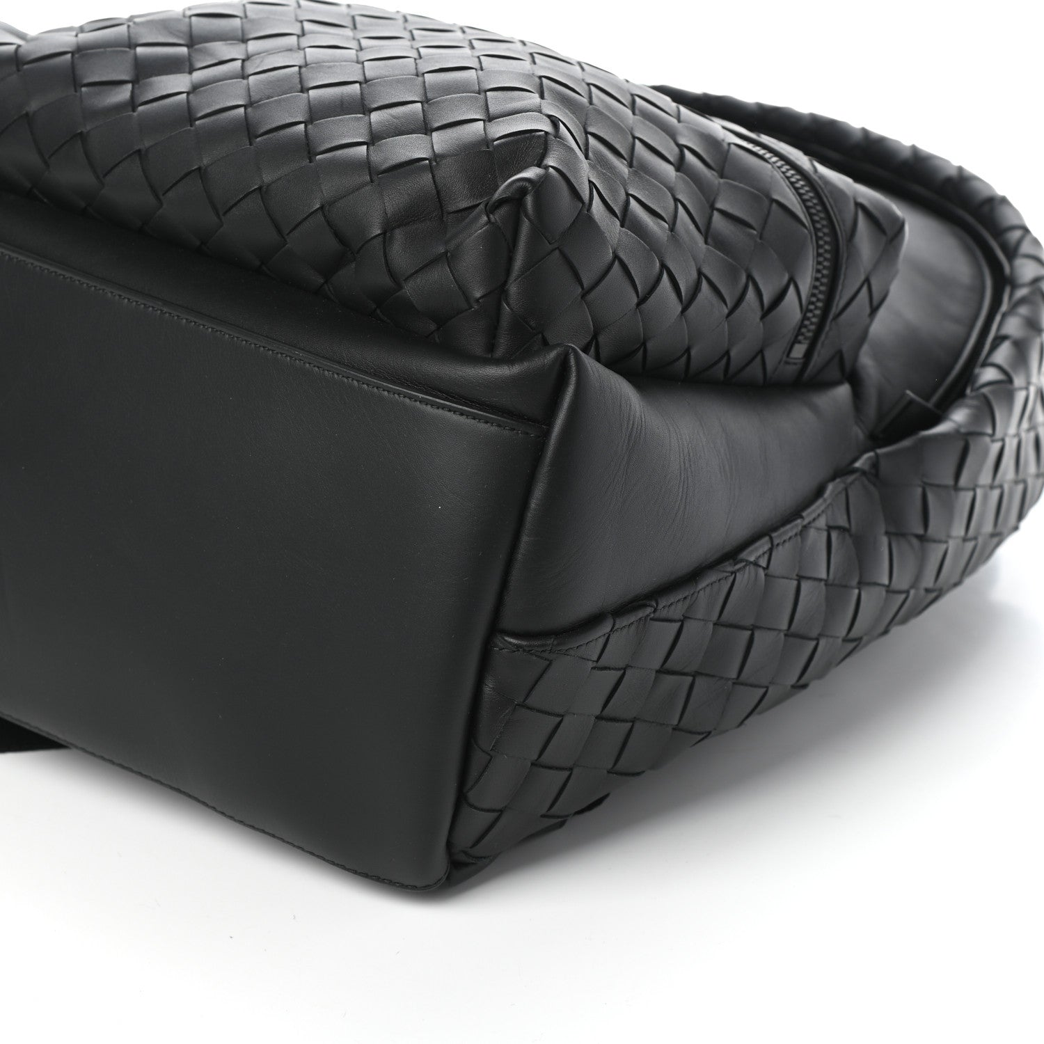 Bottega Veneta Smooth Calfskin Intrecciato Backpack Black 15 of 17