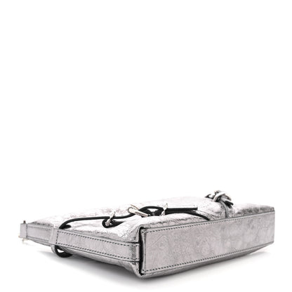 Givenchy Metallic Calfskin Mini Voyou Bag Silver 4 of 10