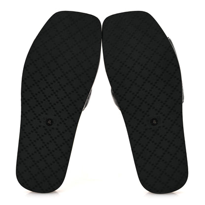 Gucci Nappa GG Matelasse Flat Slide Sandals 42 Black 7 of 11