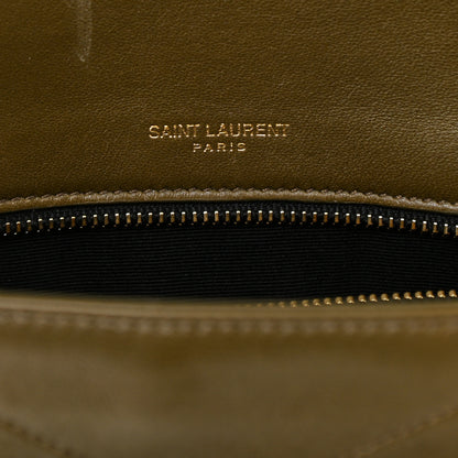 Saint Laurent Lambskin Matelasse Monogram Medium Niki Chain Satchel Seaweed 6 of 10