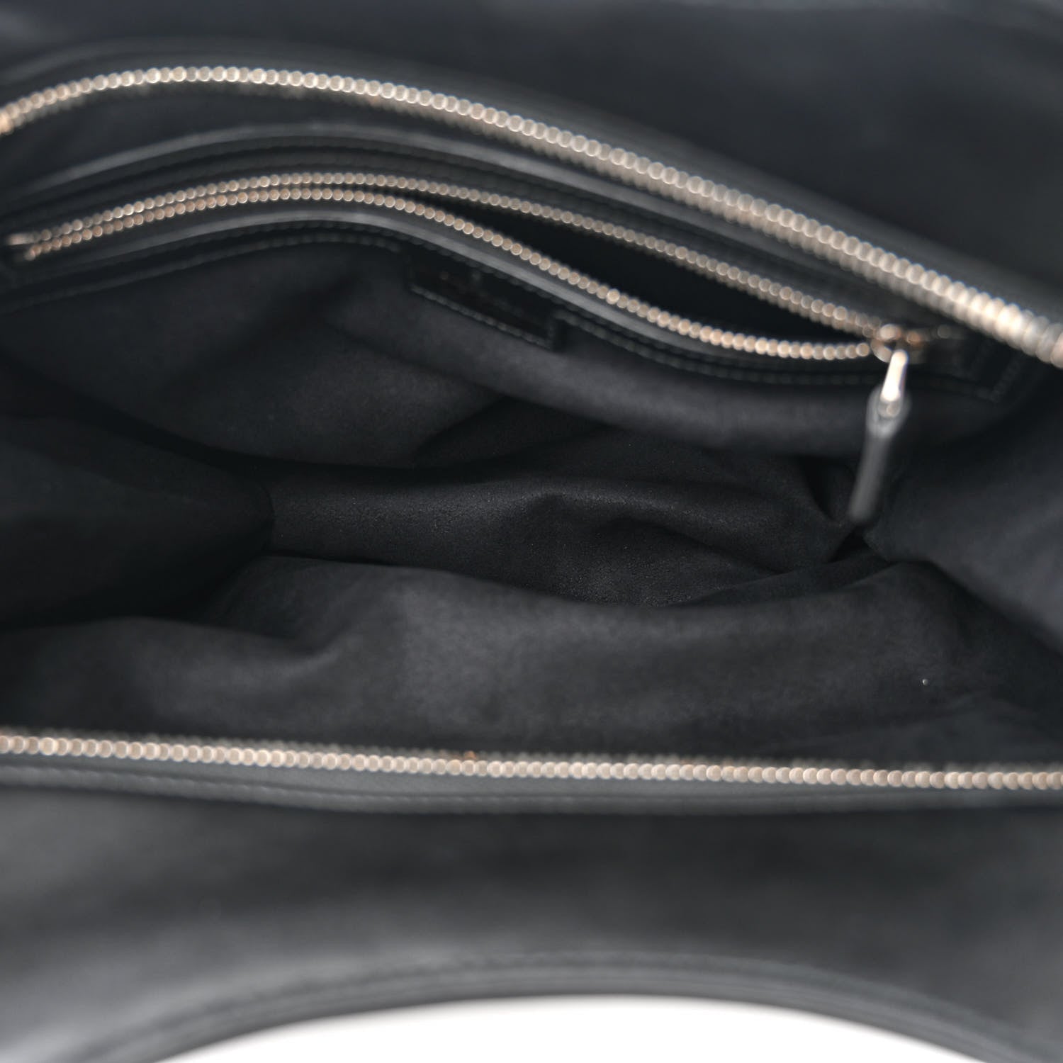 Gucci Calfskin Petite GG Small Tote Bag Black 5 of 10