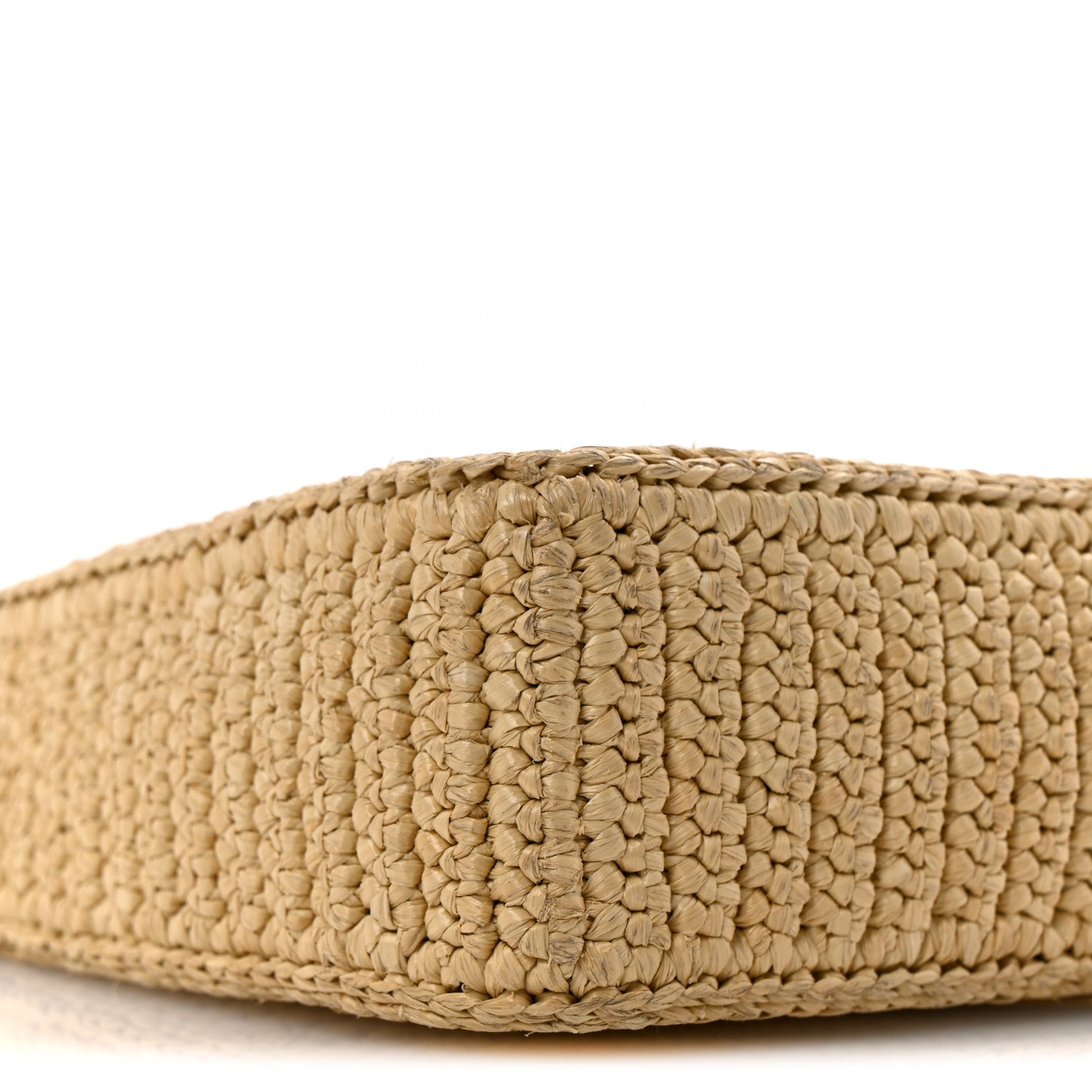 Prada Yarn Raffia Effect Crochet Mini Re-Edition 2000 Shoulder Bag Naturale 19 of 29