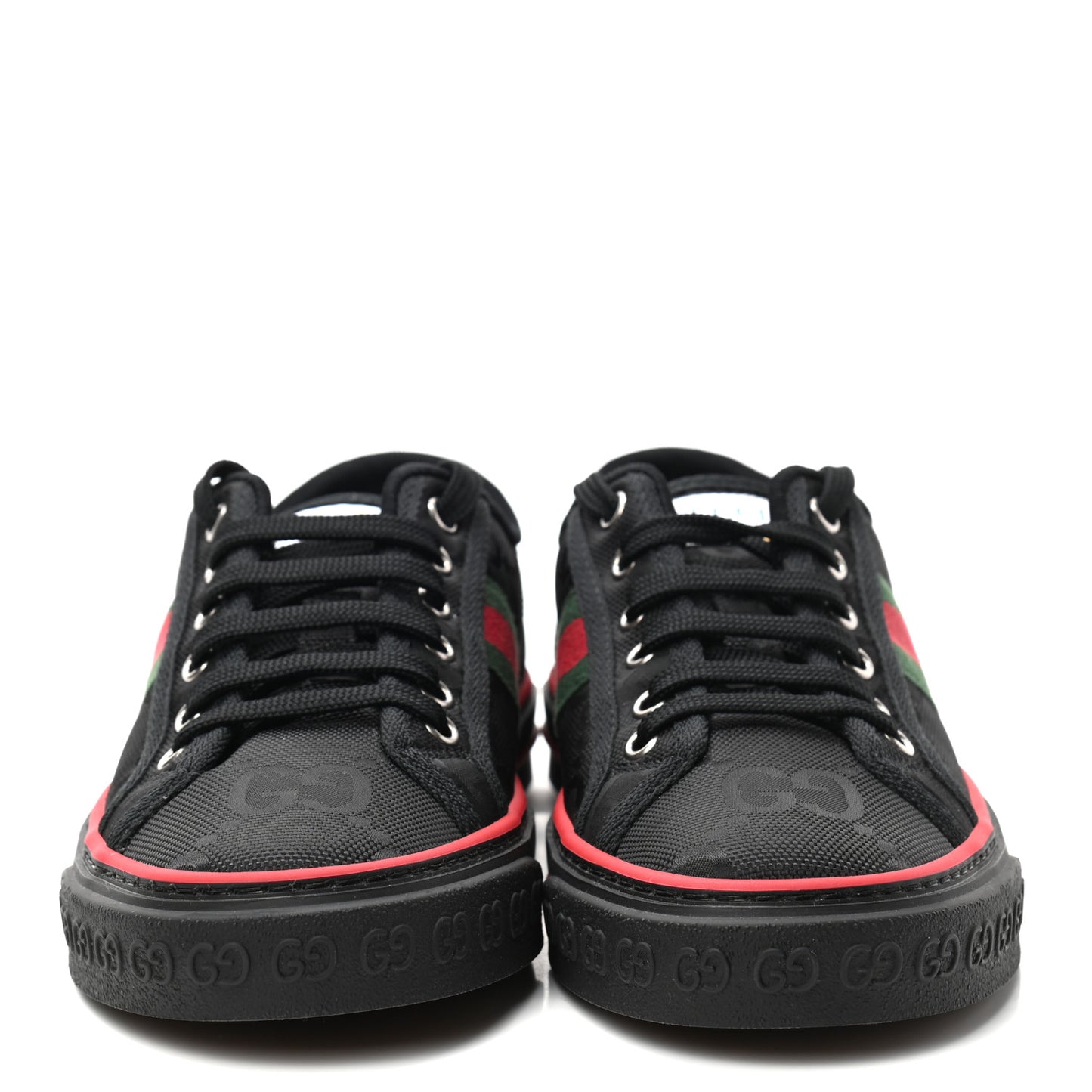 Econyl Nylon Web Monogram Off The Grid Womens 1977 Tennis Sneakers 38.5 Black