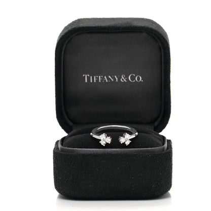 Tiffany Platinum Diamond Aria Open Ring 50 5.5 5 of 5