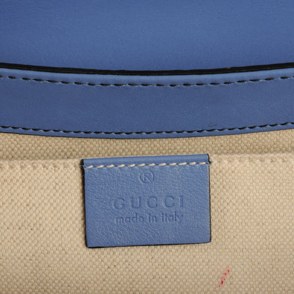 Gucci Soft Guccissima Medium Emily Chain Shoulder Bag Mineral Blue 6 of 8