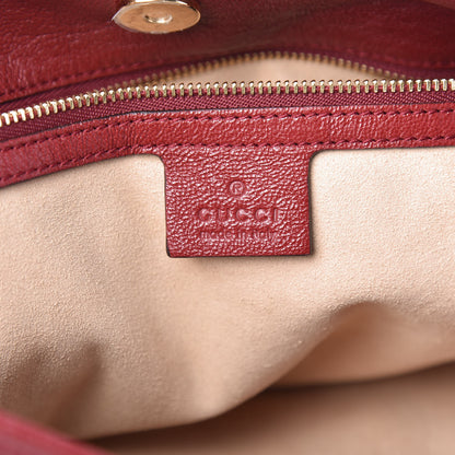 Gucci Sakai Be Green Calfskin Horsebit 1955 Cinch Top Messenger Bag New Cherry Red 6 of 11