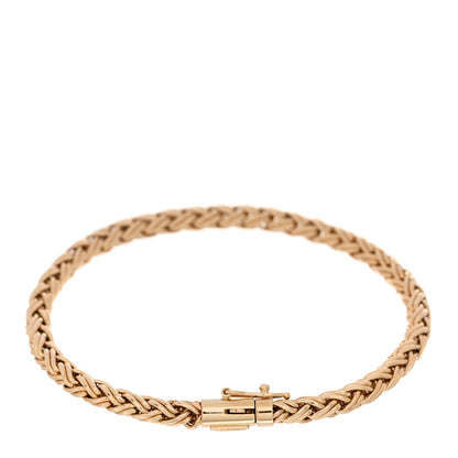 Tiffany 14K Rose Gold Wheat Chain Bracelet 2 of 4