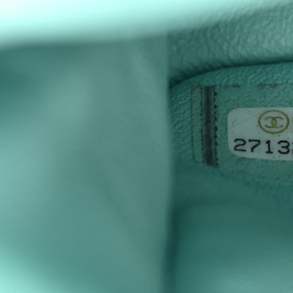 Chanel Lambskin Quilted Medium Double Flap Light Blue 6 of 11