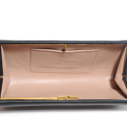 Prada Saffiano Lux Clutch Nero Black 6 of 10