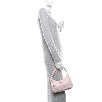 Prada Re-Nylon Saffiano Mini Re-Edition 2000 Bag Alabastro 2 of 13