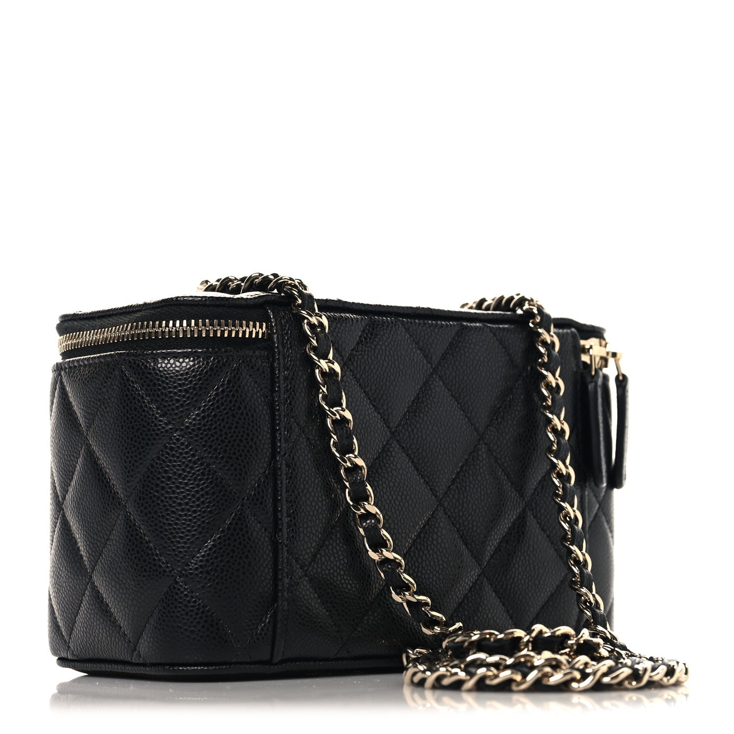 Chanel Caviar Quilted Small Vanity Case With Chain Black 3 of 12