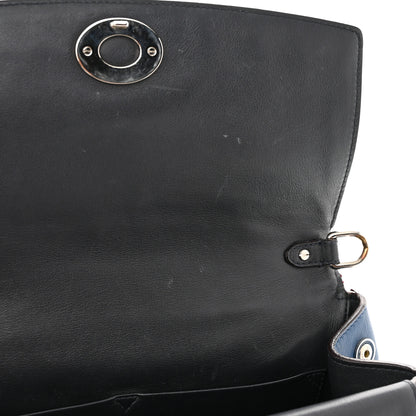 Christian Dior Bullcalf Medium Be Dior Flap Mineral Blue 13 of 20