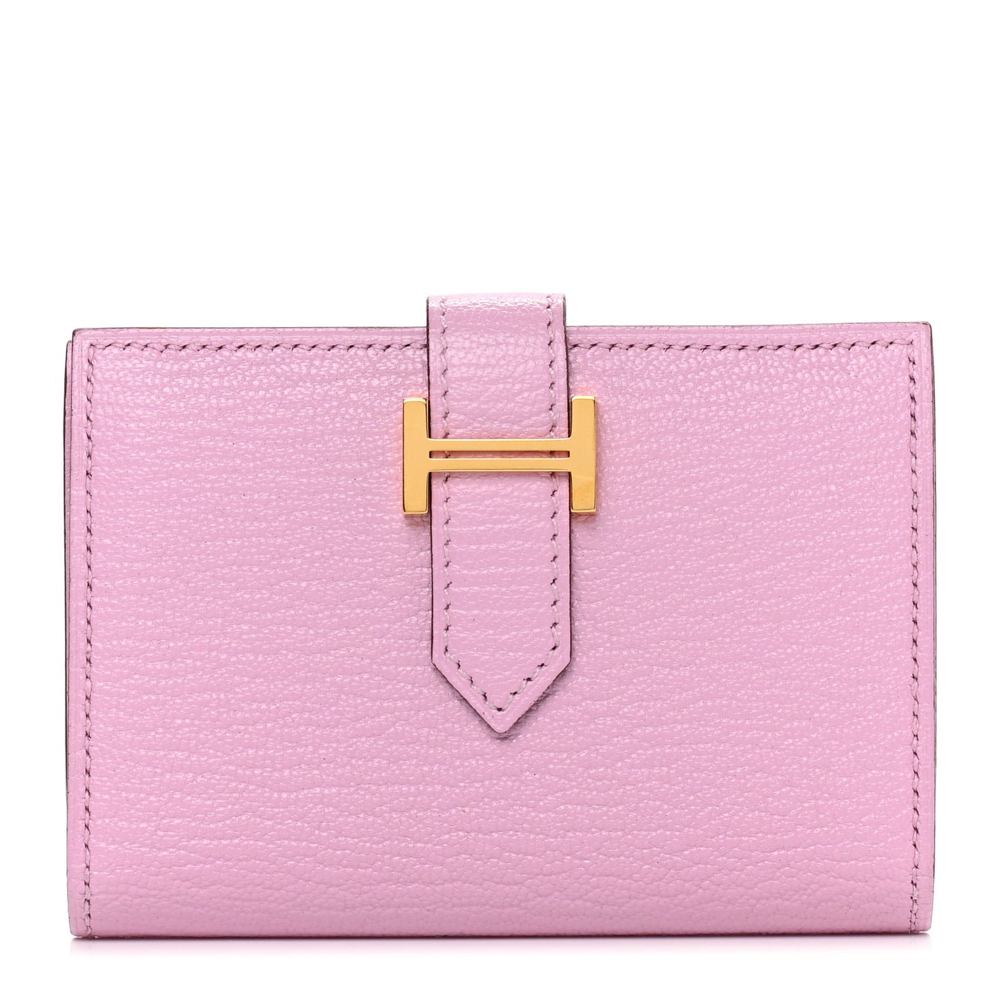 Chevre Mysore Bearn Card Holder Wallet Mauve Sylvestre