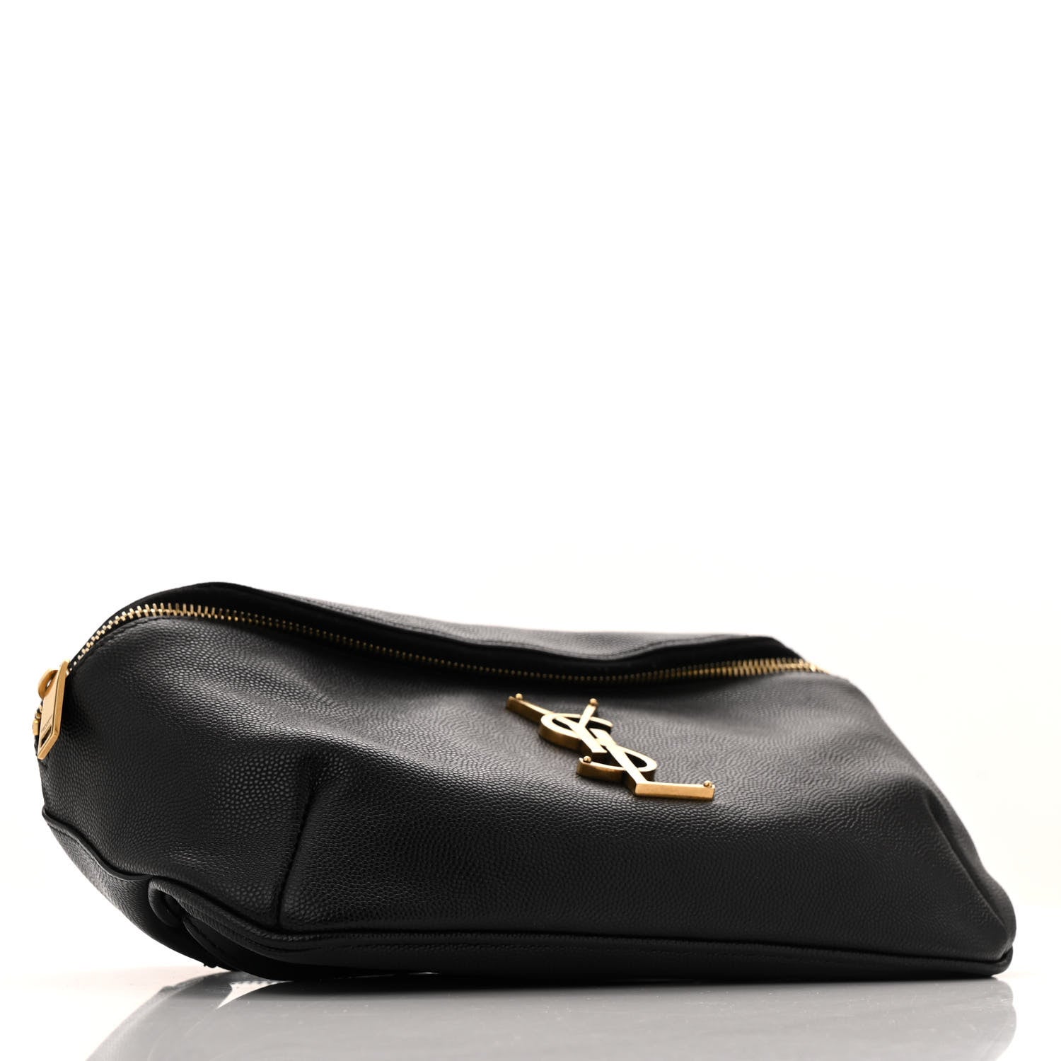 Saint Laurent Grain De Poudre Monogram Belt Bag Black 4 of 13