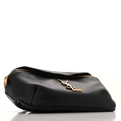Saint Laurent Grain De Poudre Monogram Belt Bag Black 4 of 13