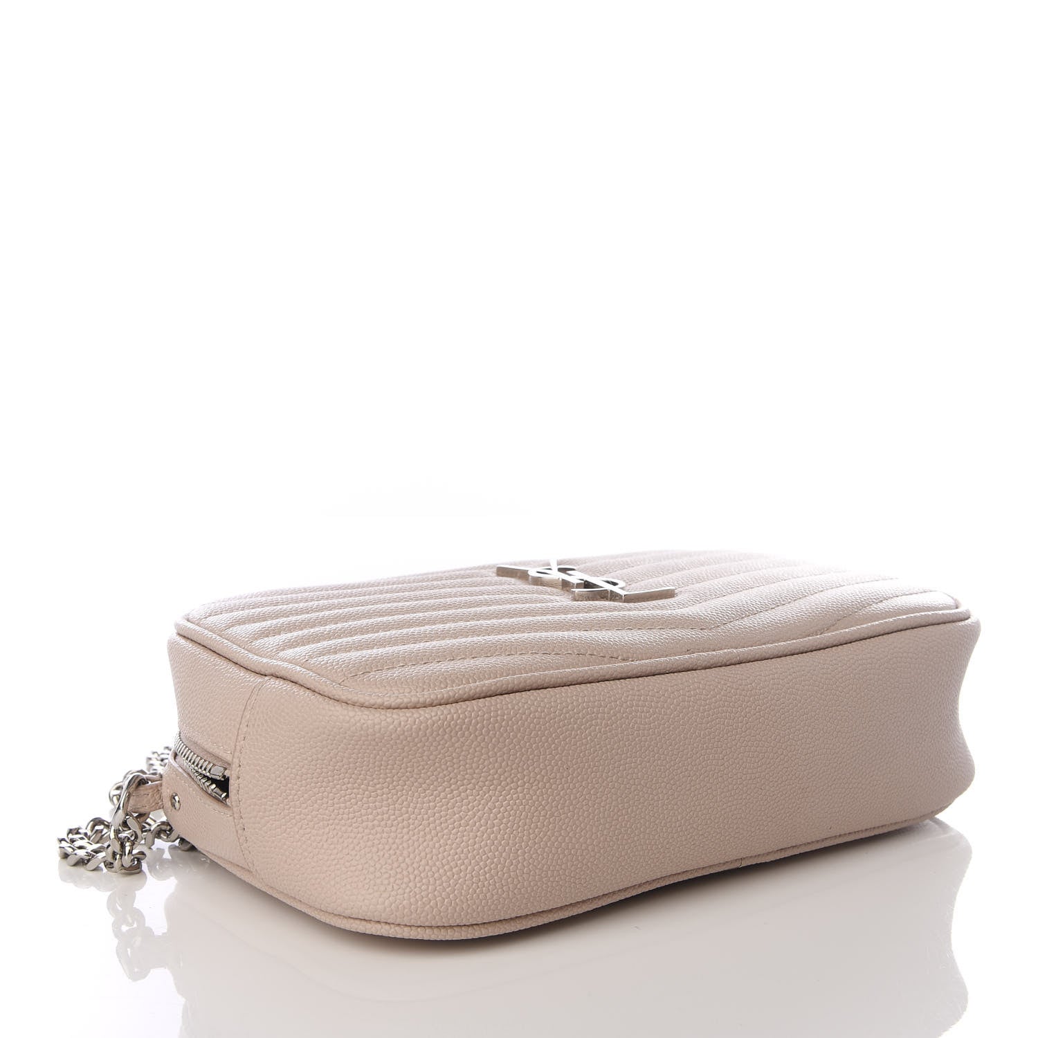 Saint Laurent Grain De Poudre Matelasse Monogram Mini Lou Camera Bag Marble Pink 3 of 8