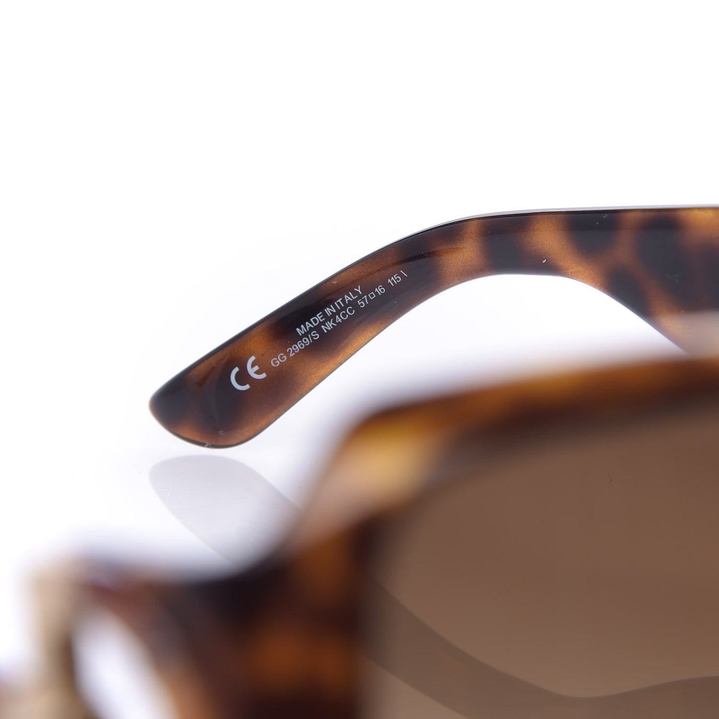 Bamboo Horsebit Sunglasses Tortoise GG2969/S Brown
