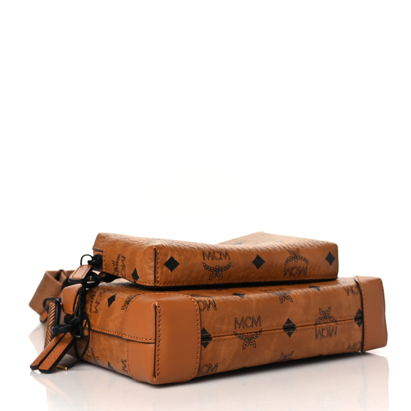 Visetos Small Klassik Multifunction Crossbody Cognac