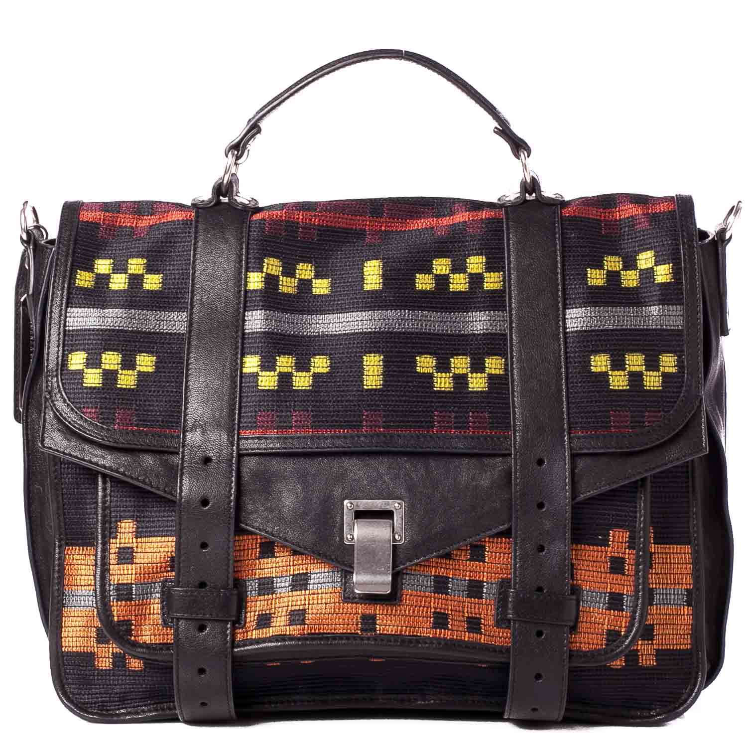 Proenza Schouler Blanket Print PS1 Large Satchel 1 of 10
