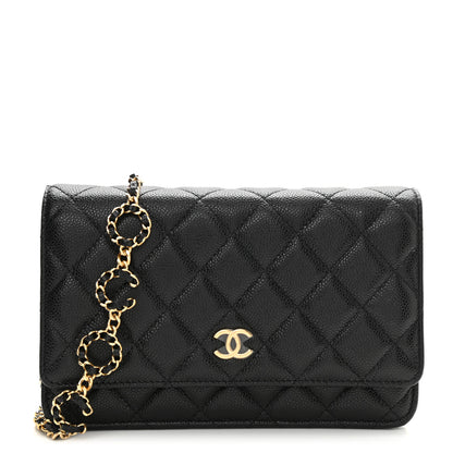 Chanel Caviar Quilted Miss Coco Wallet On Chain WOC Black 1 of 12