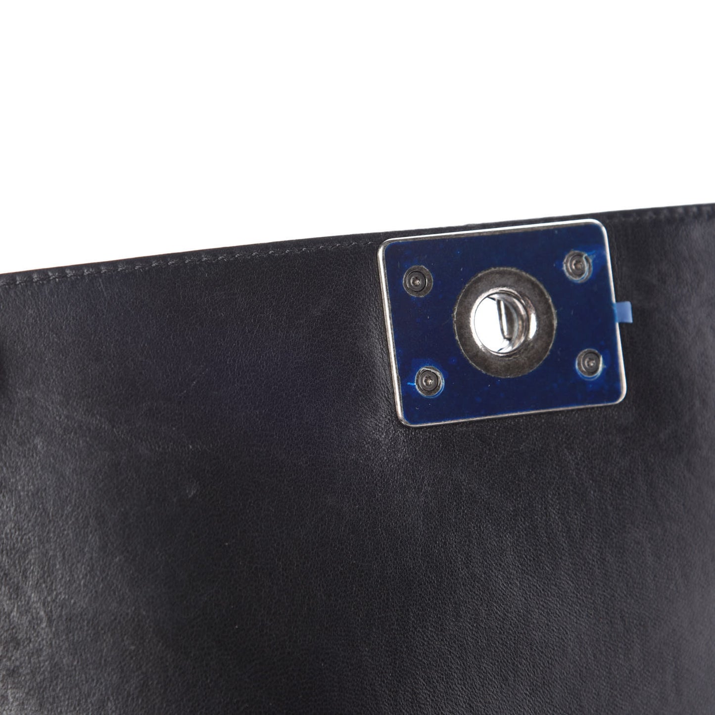 Lambskin Quilted Medium Boy Flap Black