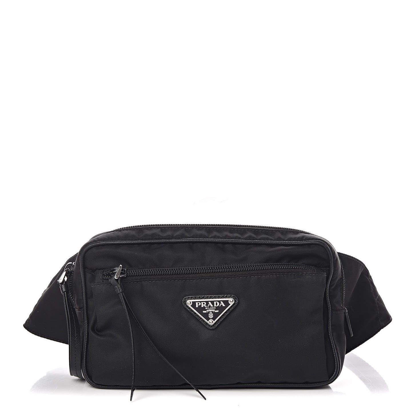 Tessuto Nylon Saffiano Belt Bag Black
