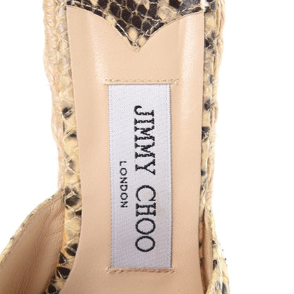 Jimmy Choo Python Phyllis Espadrille Wedges 36 Natural 9 of 14
