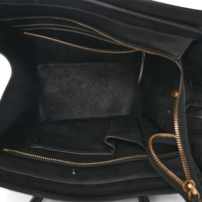 Celine Snakeskin Smooth Calfskin Mini Tri-Color Luggage Blue Black White 5 of 13