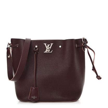Louis Vuitton Calfskin Lockme Bucket Prune 1 of 21