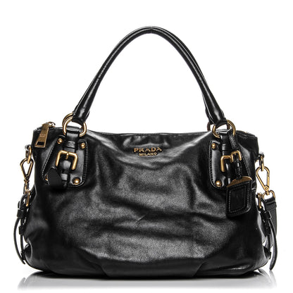 Prada Soft Calf Shoulder Bag Nero Black 1 of 9
