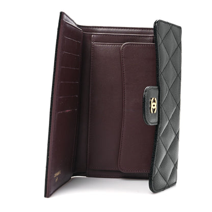 Chanel Caviar Quilted Large Flap Wallet Black 5 of 10