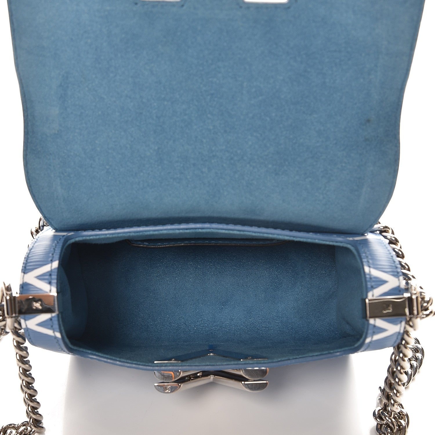 Louis Vuitton Epi Malletage Twist Shoulder Bag PM Blue 6 of 7