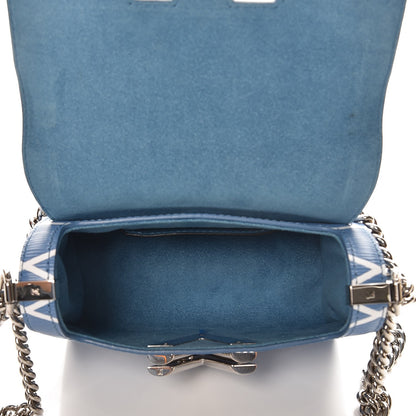 Louis Vuitton Epi Malletage Twist Shoulder Bag PM Blue 6 of 7