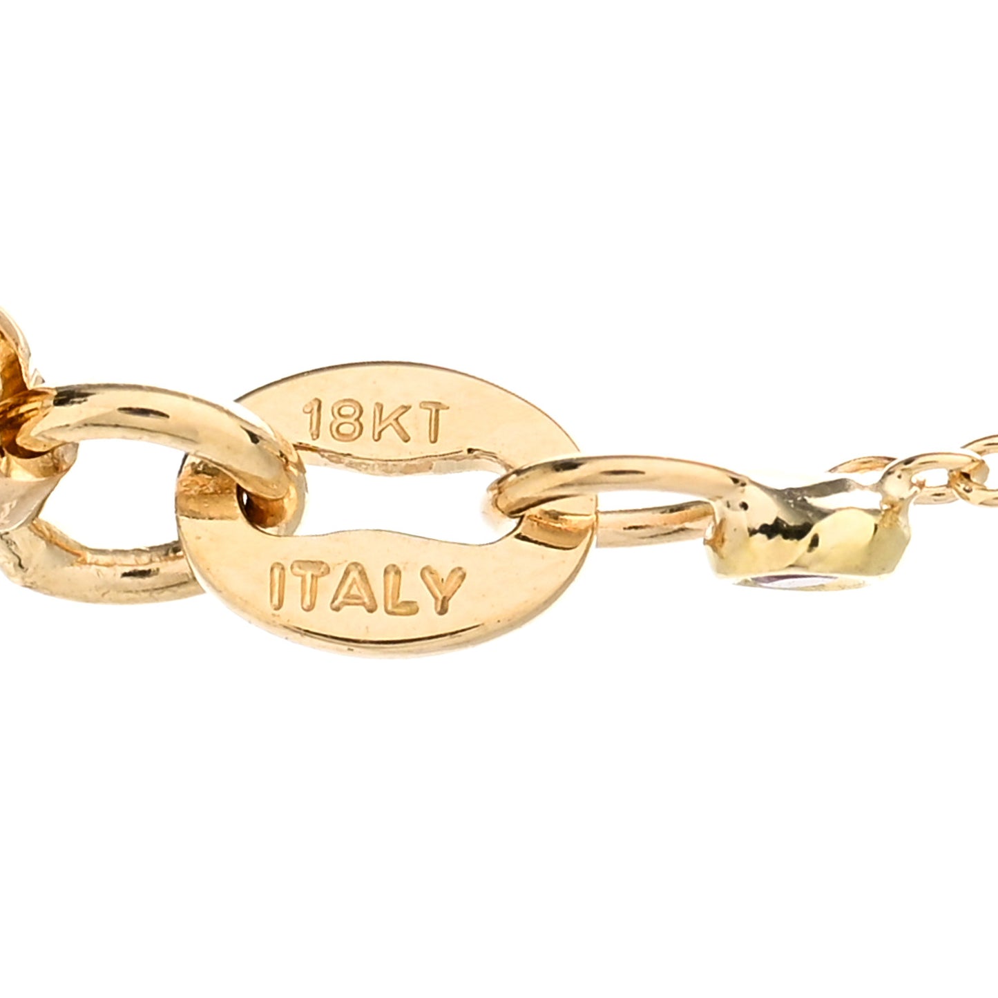 18K Yellow Gold Diamond .35ct Diamonds By The Inch Necklace