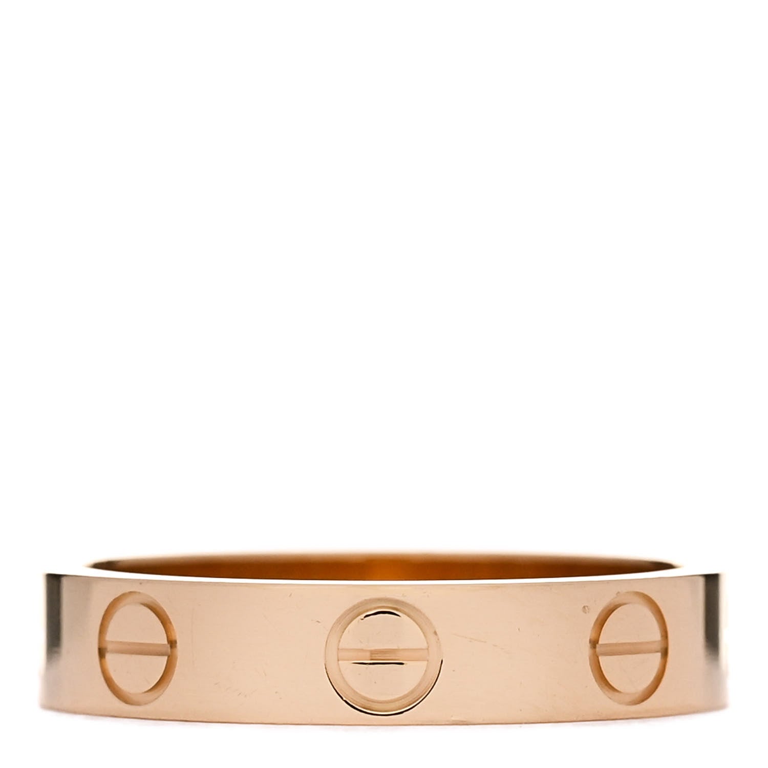 Cartier 18K Yellow Gold 3.5mm LOVE Wedding Band Ring 49 4.75 3 of 5