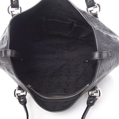 Gucci Guccissima Medium GG Twins Shoulder Bag Black 5 of 14