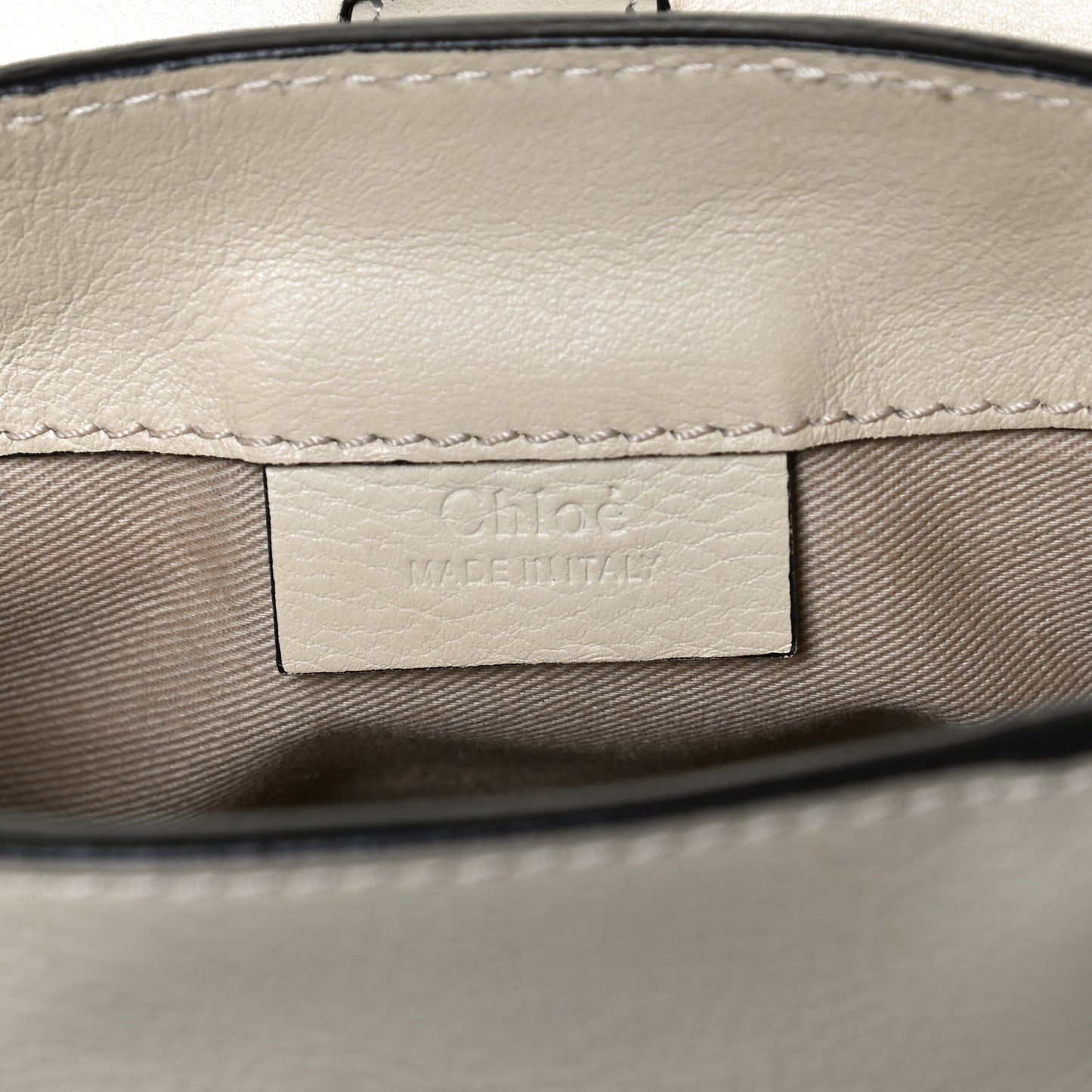 Suede Calfskin Mini Faye Backpack Off White