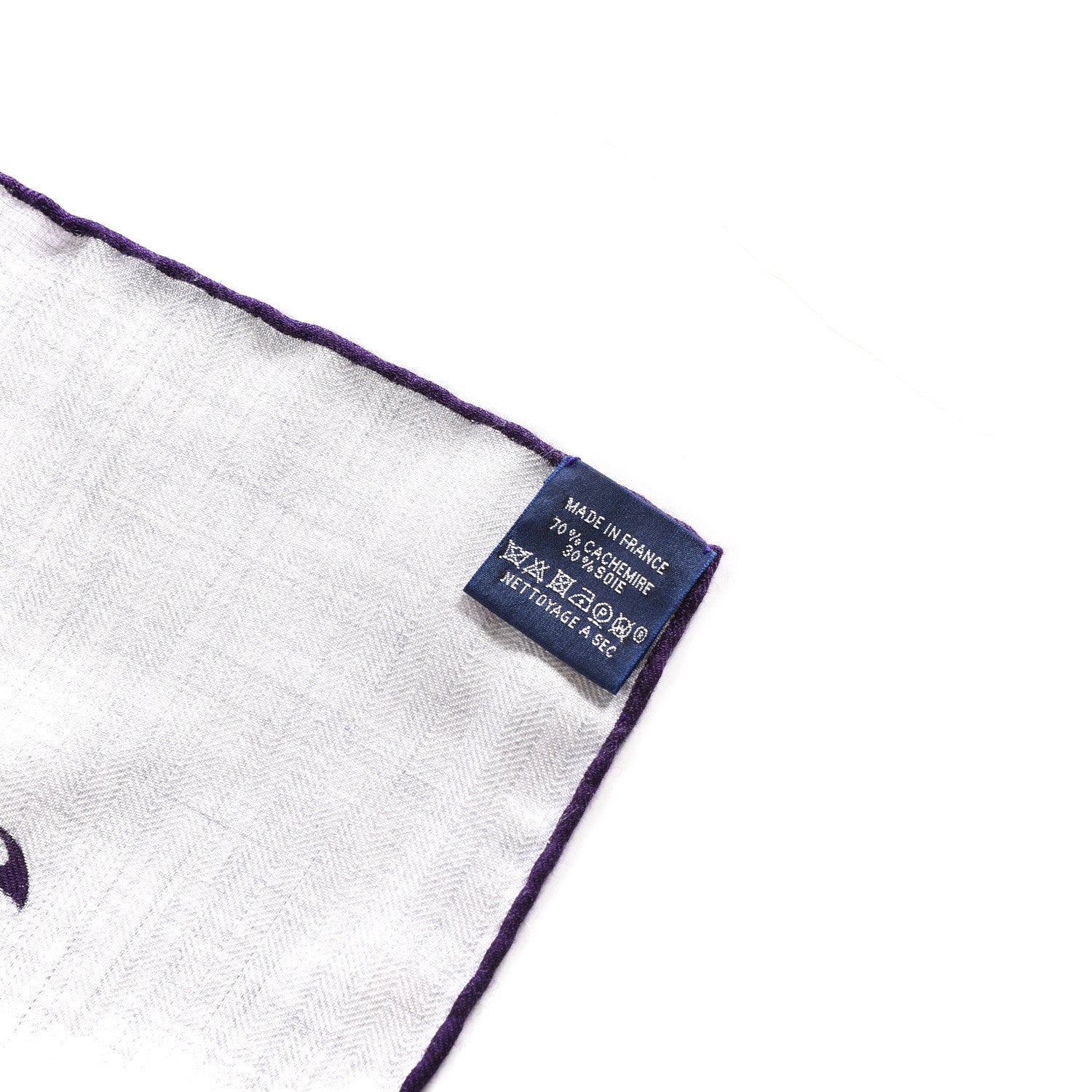 Hermes Cashmere Silk Jungle Love Tattoo Shawl 140 Gris Chine Iris 5 of 5