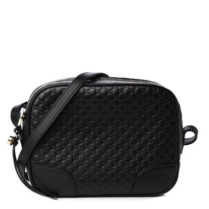 Gucci Microguccissima Mini Bree Messenger Bag Black 1 of 5